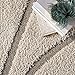 nuLOOM Carolyn Modern Shag Area Rug - 7x9 Shag Area Rug Transitional Cream Rugs for Living Room Bedroom Dining Room Nursery