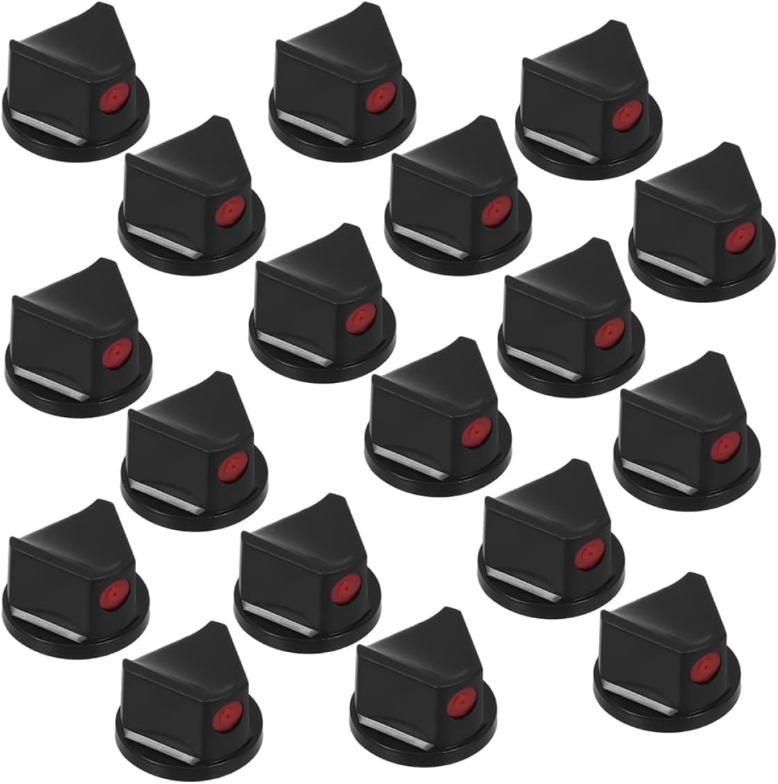 Graffiti Spray Nozzles 25Pcs Black Compact Design with Waterproof Button for Detailed Spray Paint Projects