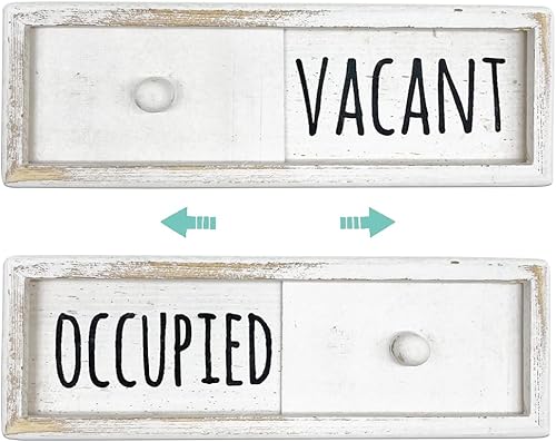 WOJOGO Letrero de privacidad ocupado vacante letrero de puerta de privacidad para el hogar oficina baño sala de conferencias baño indicador de