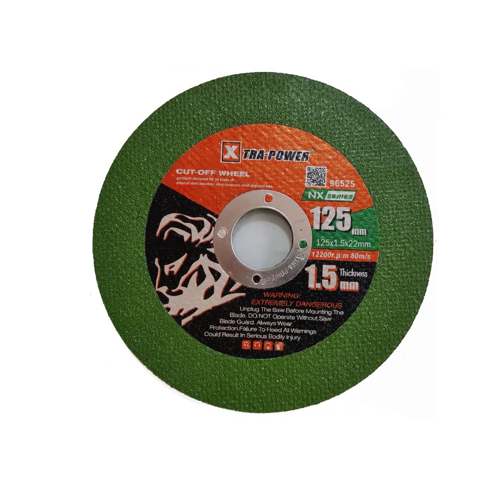 XTRA POWER GREEN METAL CUTTING WHEEL 5 INCH 125X22X1.5 MM Pack -10 pcs (B0C6MWVFDQ) Amazon Price History, Amazon Price Tracker