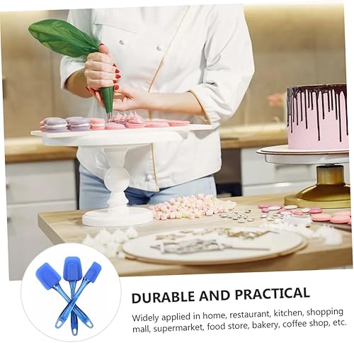 Miniatura 9 de Anneome Juego de 3 espátulas de silicona para tartas, herramientas de decoración de pasteles, espátulas para hornear, espátulas de cocina, espátulas