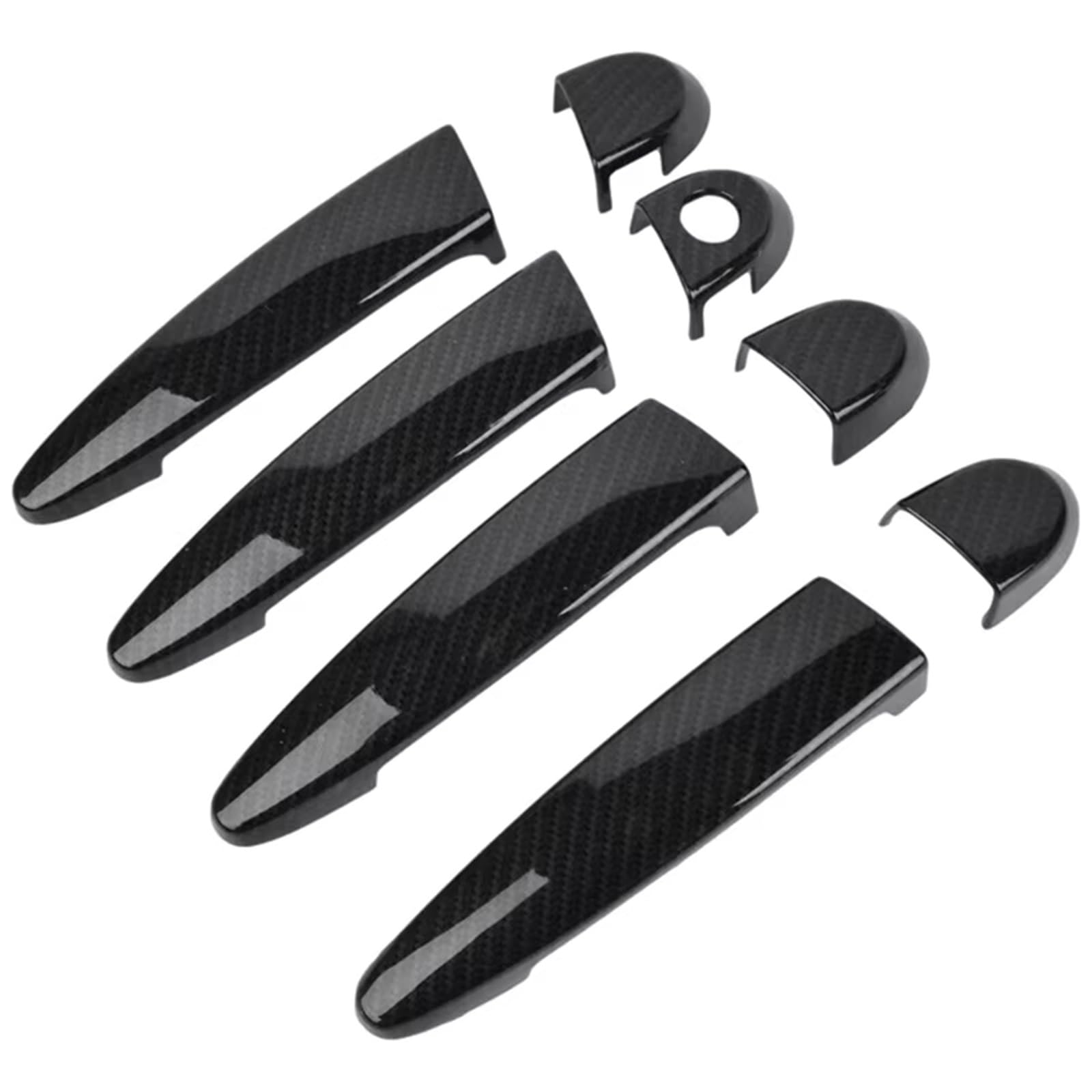 CFDEKOIB Exterior Door Handle Cover Car Door Handle Trim Compatible with E90 for E91 for E92 Cap Cover Frame Plus Extra Pair Set Accessories