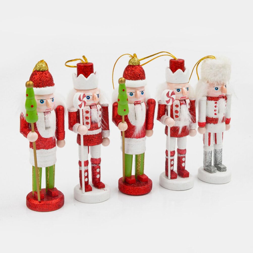 Amazon.co.jp: NOLITOY 5 個 クリスマス くるみ割り人形 オーナメント 