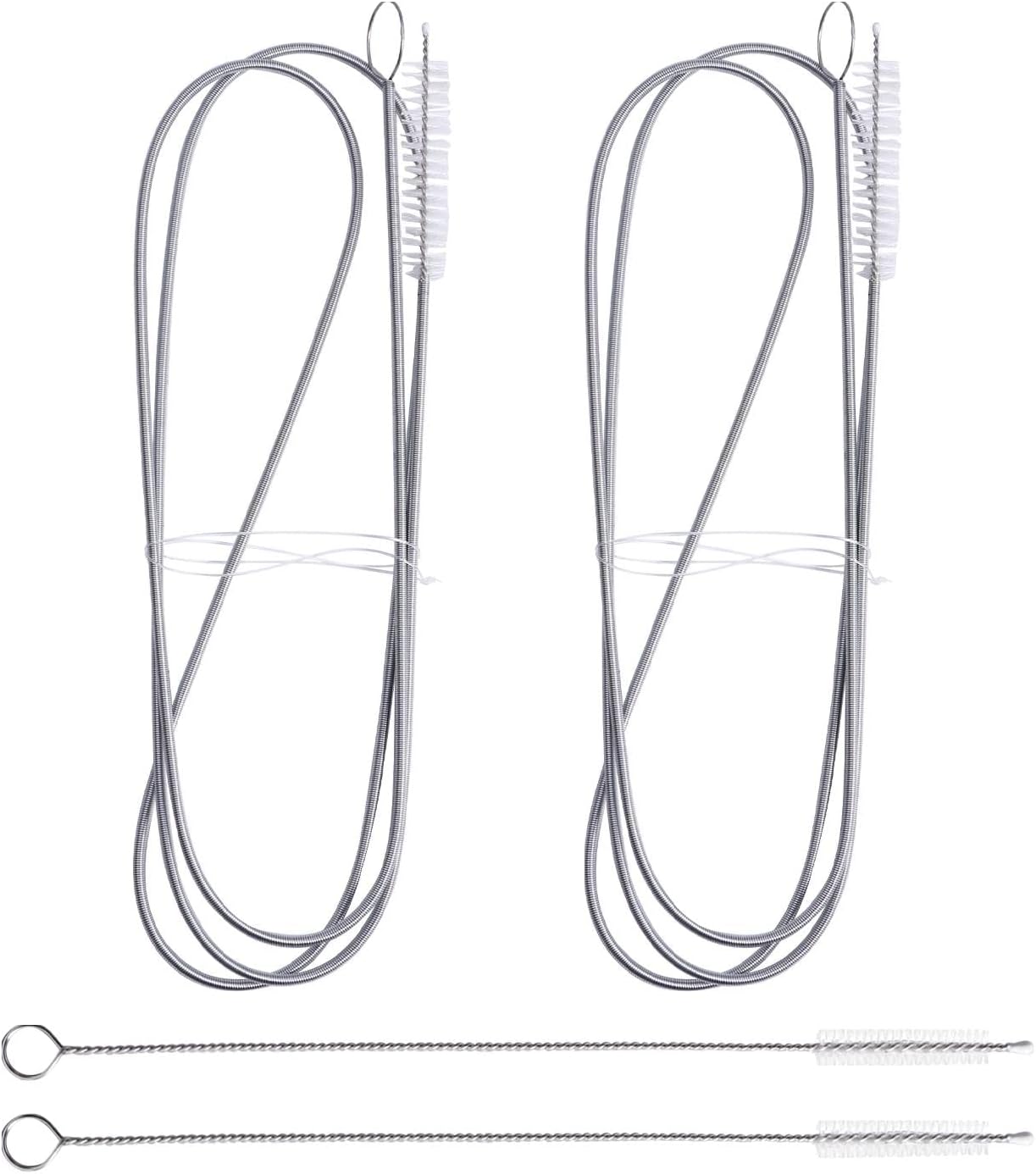 Cozary Abflussreiniger Set - 4-teilig Mit Edelstahl Spirale