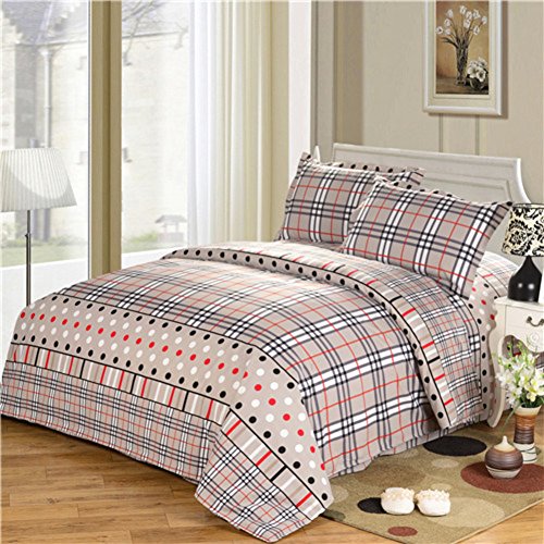 Draps en coton 200x230cm lit simple résistant lavage - 2