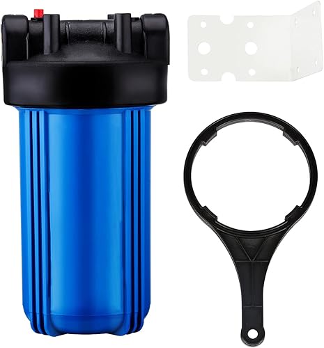 Miniatura 2 de Geekpure Sistema de filtro de agua para toda la casa de 10 pulgadas con 4 filtros de sedimentos de PP: puerto de 4.5 x 10 pulgadas - 3/4 pulgadas