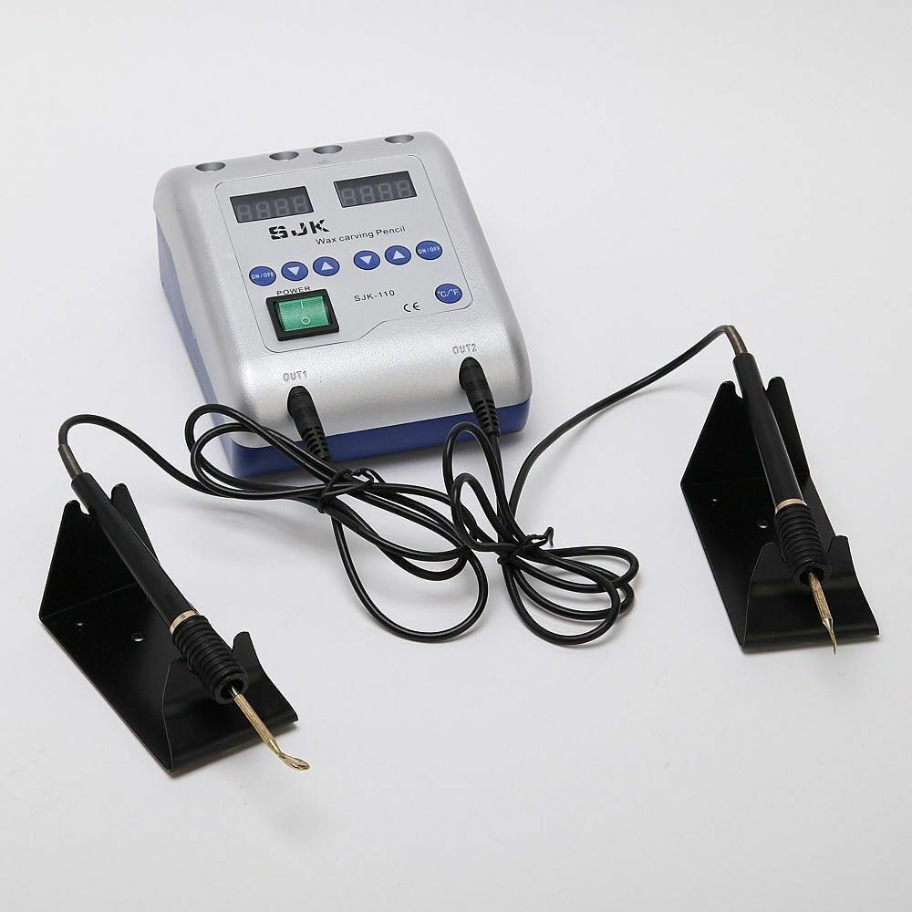 Machine à cire électrique numérique avec 6 pointes - Appareil de modelage de cire dentaire - 20 W - 2 A CA 240 V 50/60 Hz
