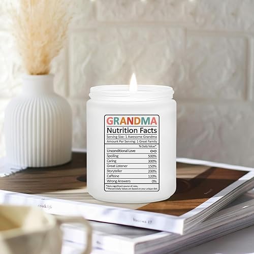 Miniatura 7 de Regalos para abuela, Día de la Madre, cumpleaños, Navidad, Acción de Gracias, grandes velas para abuelas de nietos, nietas y nietos