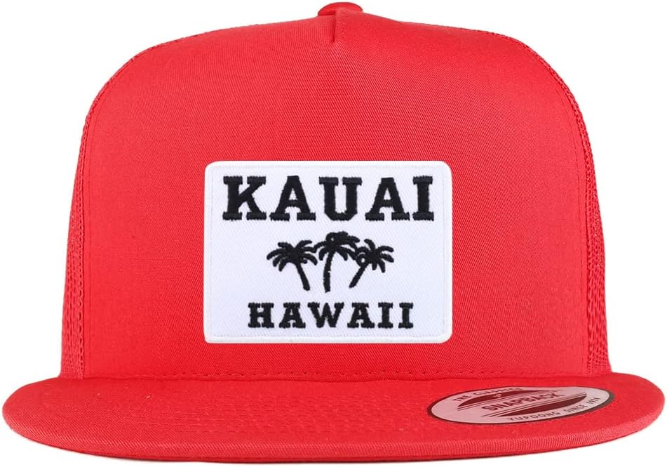 Trendy Apparel Shop Kauai Hawaii Patch 5 Panel Flatbill Baseball Cap
