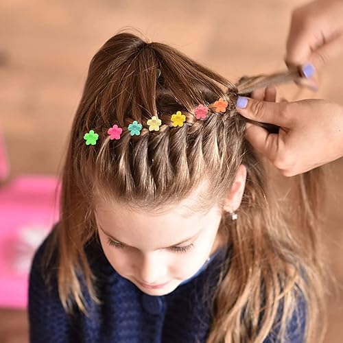 Miniatura 5 de 1195 pinzas elásticas de goma coloridas para niñas pinzas para el pelo para cola de caballo mini pinzas para el pelo juego de bandas para el pelo