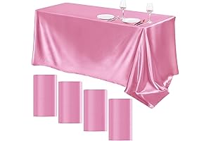 TURSTIN Pink Silk Tablecloths for Premium Events