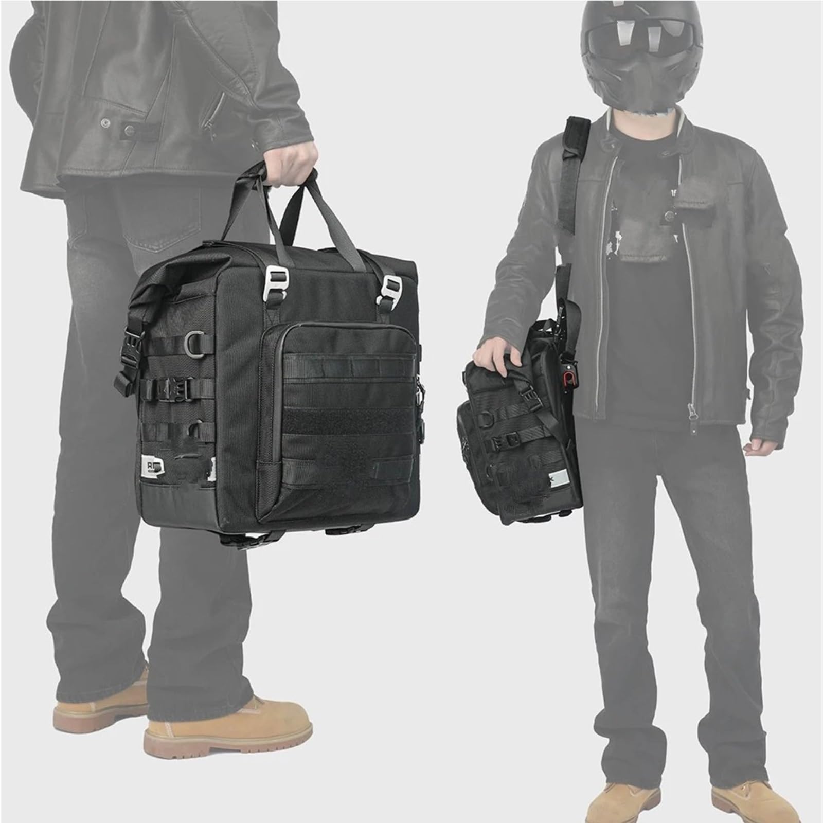 nongyo Motorrad-Sattelbox REIT- Und Reisegepäcktasche 2-teilige Motorrad-Seitentasche 25 L Würfel Anti-Fall-Schnellverschluss Motorrad-Seitentasche Motorrad hecktasche