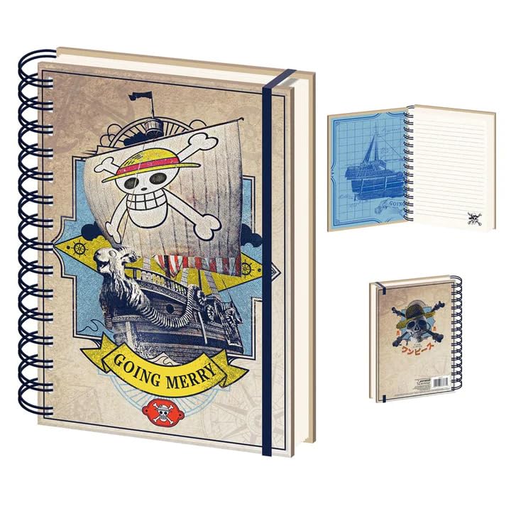 One Piece Notebook (Live Action Going Merry Design) Wiro A5 Writing Book and Journal - Official Merchandise