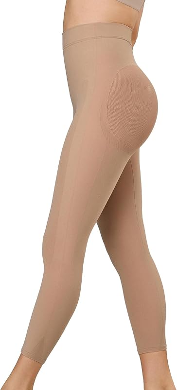 Leonisa Seamless Shapewear High-Waisted Butt Lifting Capri or Shaper Short Thigh Slimmer Girdle for Women Tummy Control