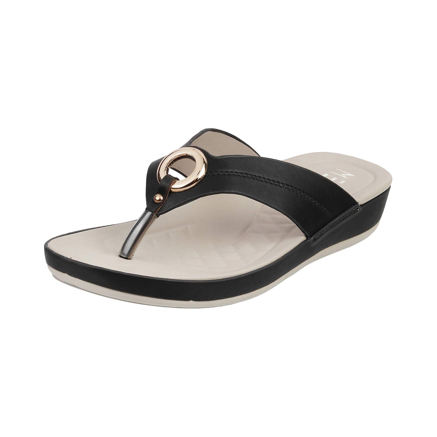 Metro Womens Synthetic Black Slippers (Size (5 UK (38 EU)) (B081ZZ4SN3) Amazon Price History, Amazon Price Tracker