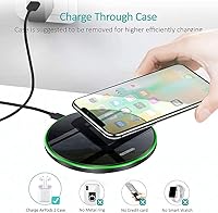 Vista 2 de Cargador inalámbrico de 30 W, cargador inalámbrico de carga inalámbrica rápida compatible con Galaxy S24/S23/S22/S21/S20/S10, cargador rápido