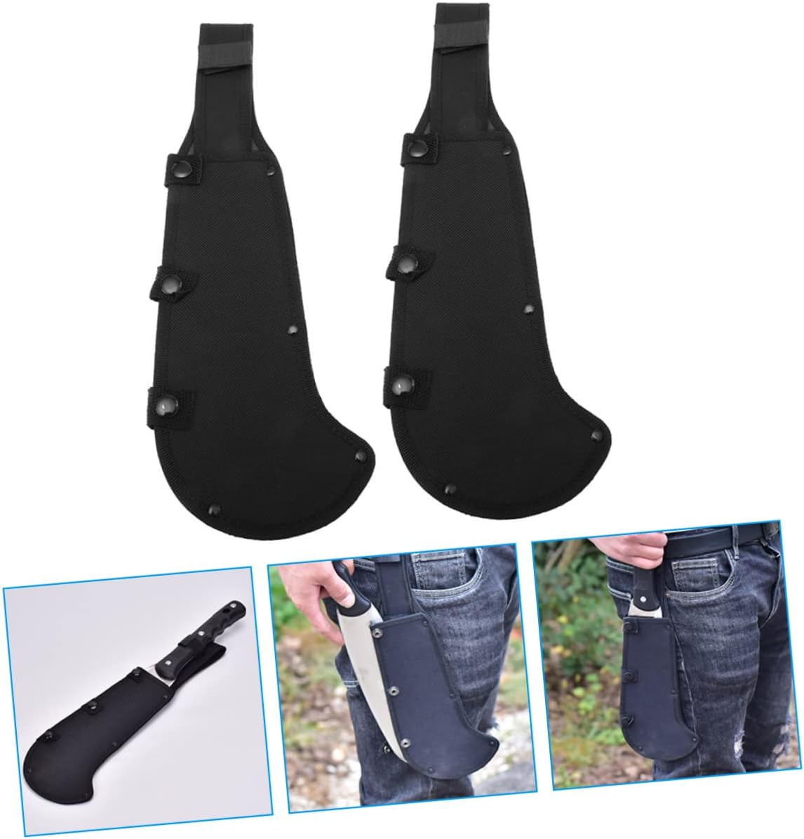 Happyyami 8 Pcs Hatchet Set Canvas Camping Case Cover Cutter Sleeve Sickle Casing Cover Oxford Cloth Hatchet Thicken