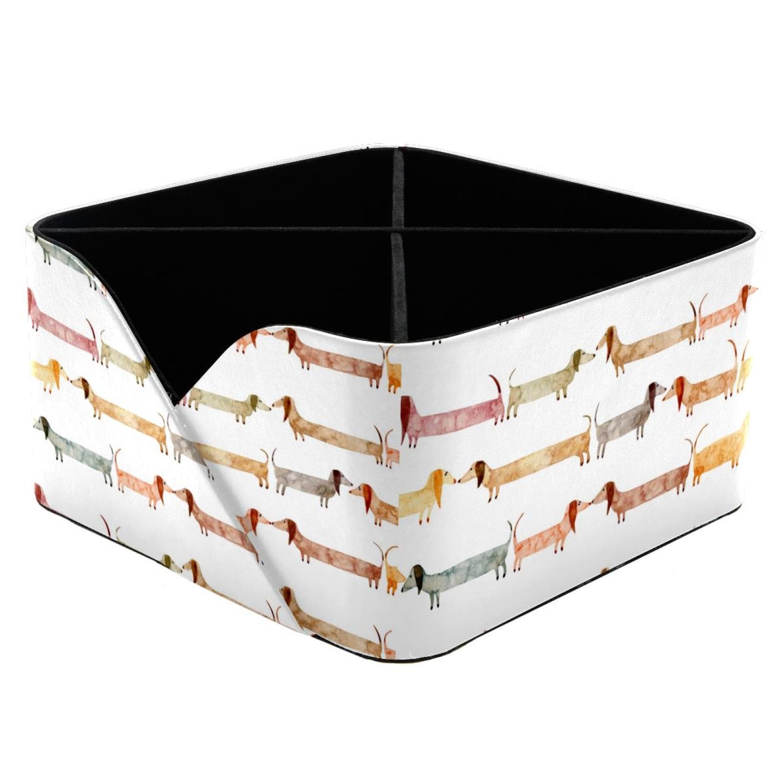 Fournitures de bureau teckel et porte-crayons aquarelle design