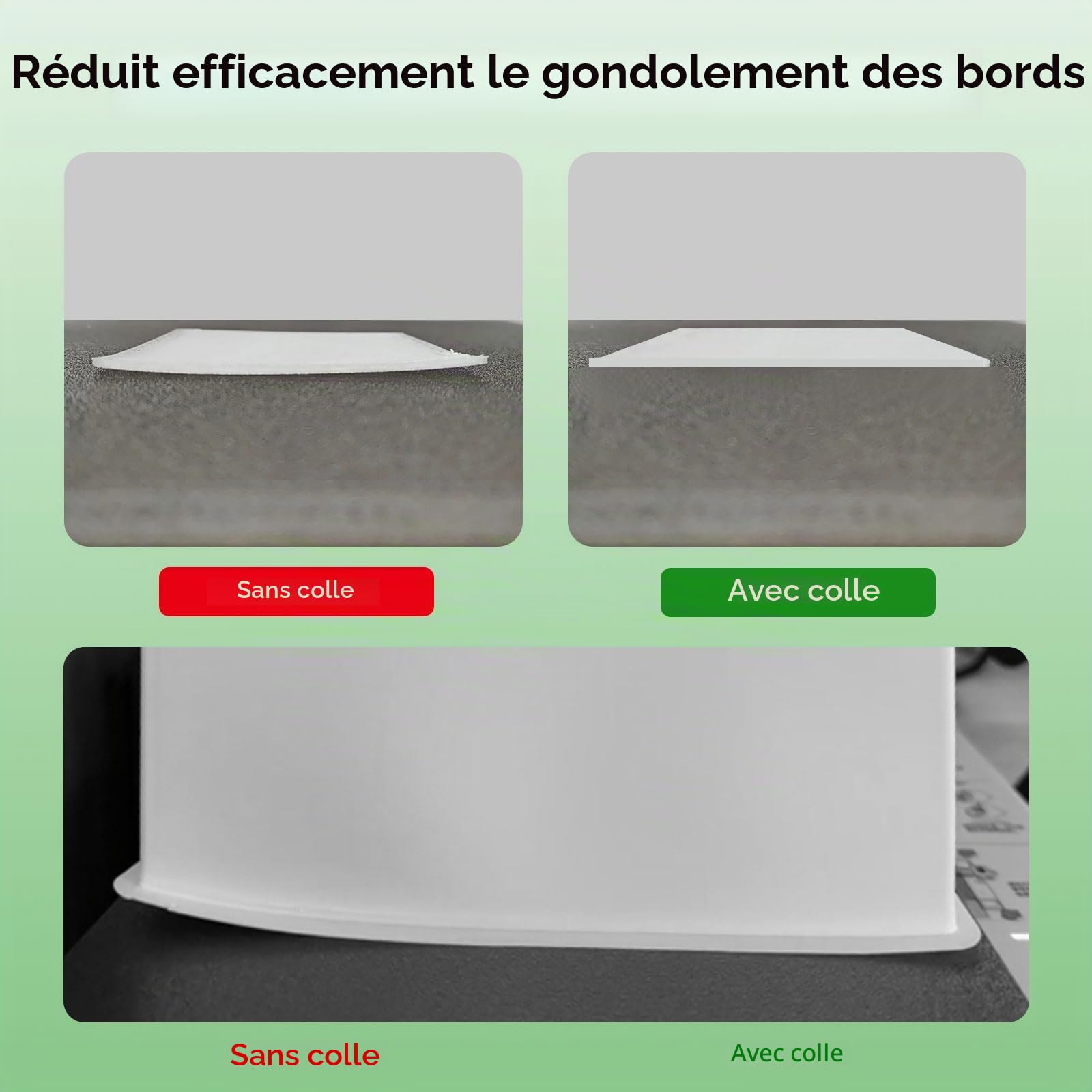 Original Bamboo Lab Colle Imprimante 3D Adhésif Impression 3D Fort Colle Liquide pour Plaque PEI Réduit le Gauchissement Compatible with Bambu lab A1/A1 Mini/P1/X1 PLA/ABS/PETG/PC/PA/TPU 60ML