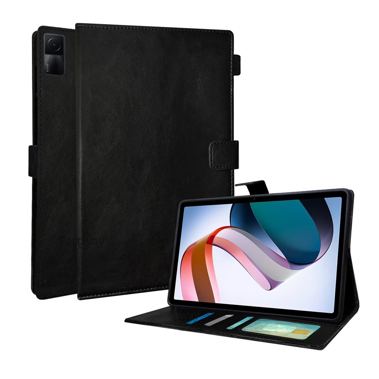 Fastway Multi Protective Leather Case with Card Slots Flip Stand Case Cover for Redmi Pad 10.61 inch Tablet (Black) (B0BKWSWJLV) Amazon Price History, Amazon Price Tracker