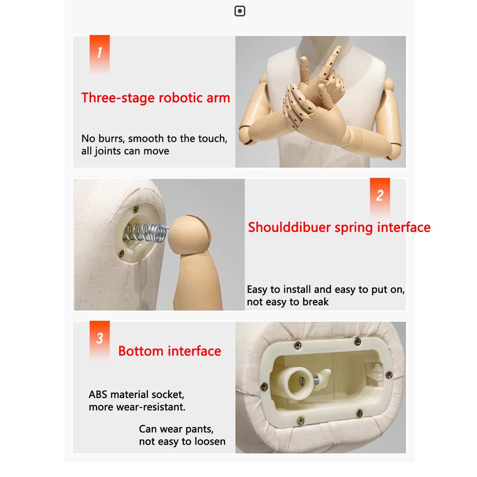 Kleine Schaufensterpuppe, Halbkörper, Torso, Jungen/Mädchen, 1-8 Jahre, höhenverstellbarer Ständer, Kleiderpuppe