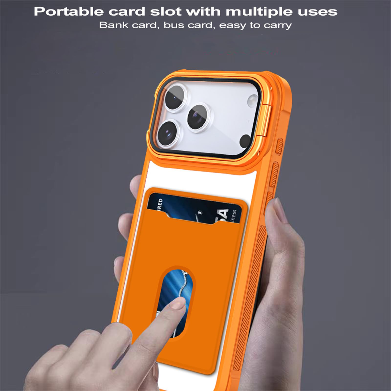 Dünne Hülle für iPhone 18 Pro Max/18 Pro, Objektiv Ständer Schutzhülle