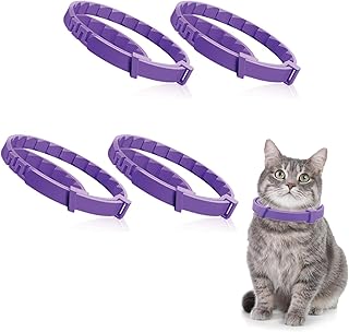 4er-Pack Beruhigendes Halsband für Katzen, Beruhigungshalsband Für Hunde verstellbares Beruhigende Halsbänder Beruhigungsmittel Lindert Angst Bei Katze Und Hunden Calming Collar Anti Stress Katzenhals product image