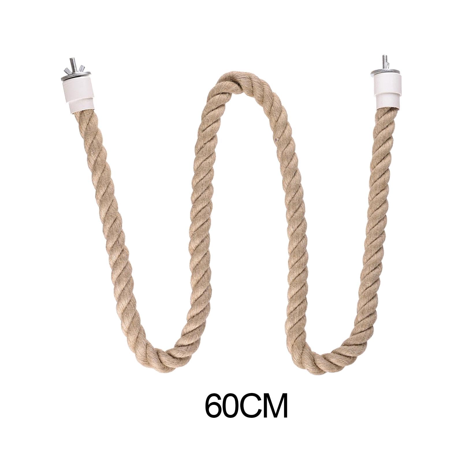 Parrot Climbing Rope Bird Perch Stand Hanging Birds Supplies Bird Rope Perches for Cockatiels Budgie Parakeet Primary Color, M