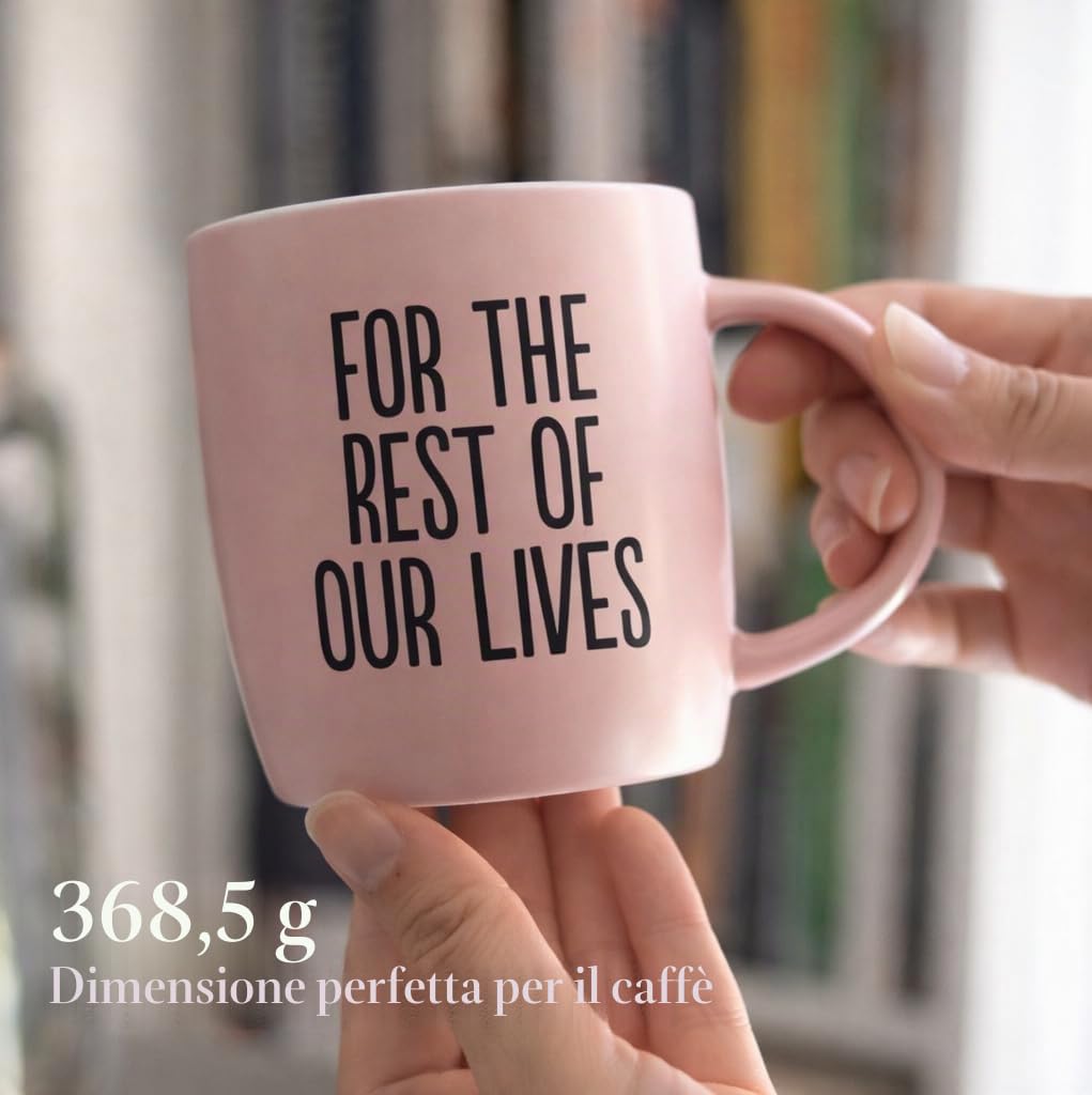 Triple Gifffted Set di tazze da caffè Lets Have Coffee Together, regalo di fidanzamento per coppie, sposi appena sposi addio al nubilato, lui e lei, Mr e Mrs, Natale, San Valentino, in ceramica, 380