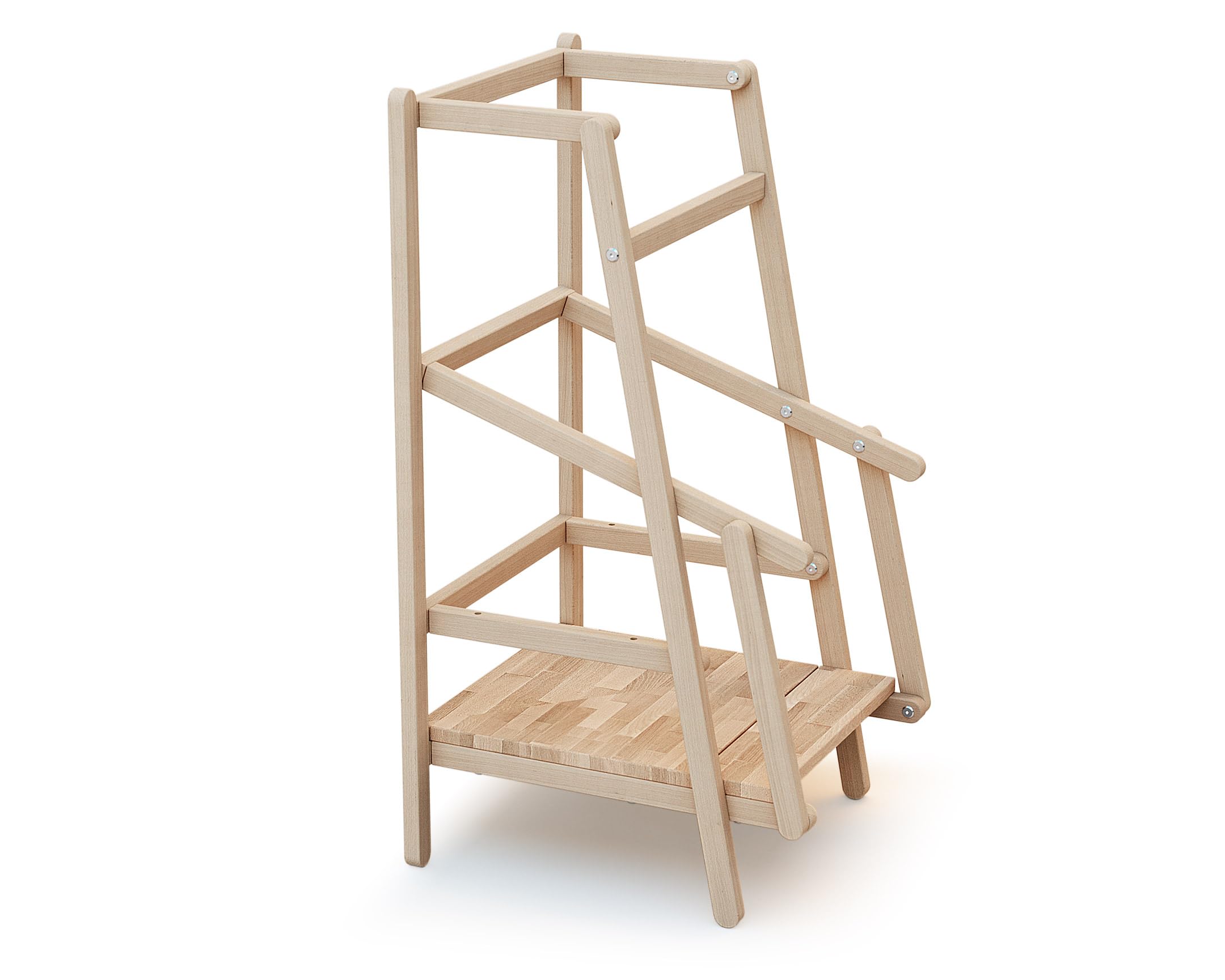 AT4 - Torre de aprendizaje/observación para niños ESSENTIEL madera - Haya Cruda - 44 x 48,5 x 90 cm