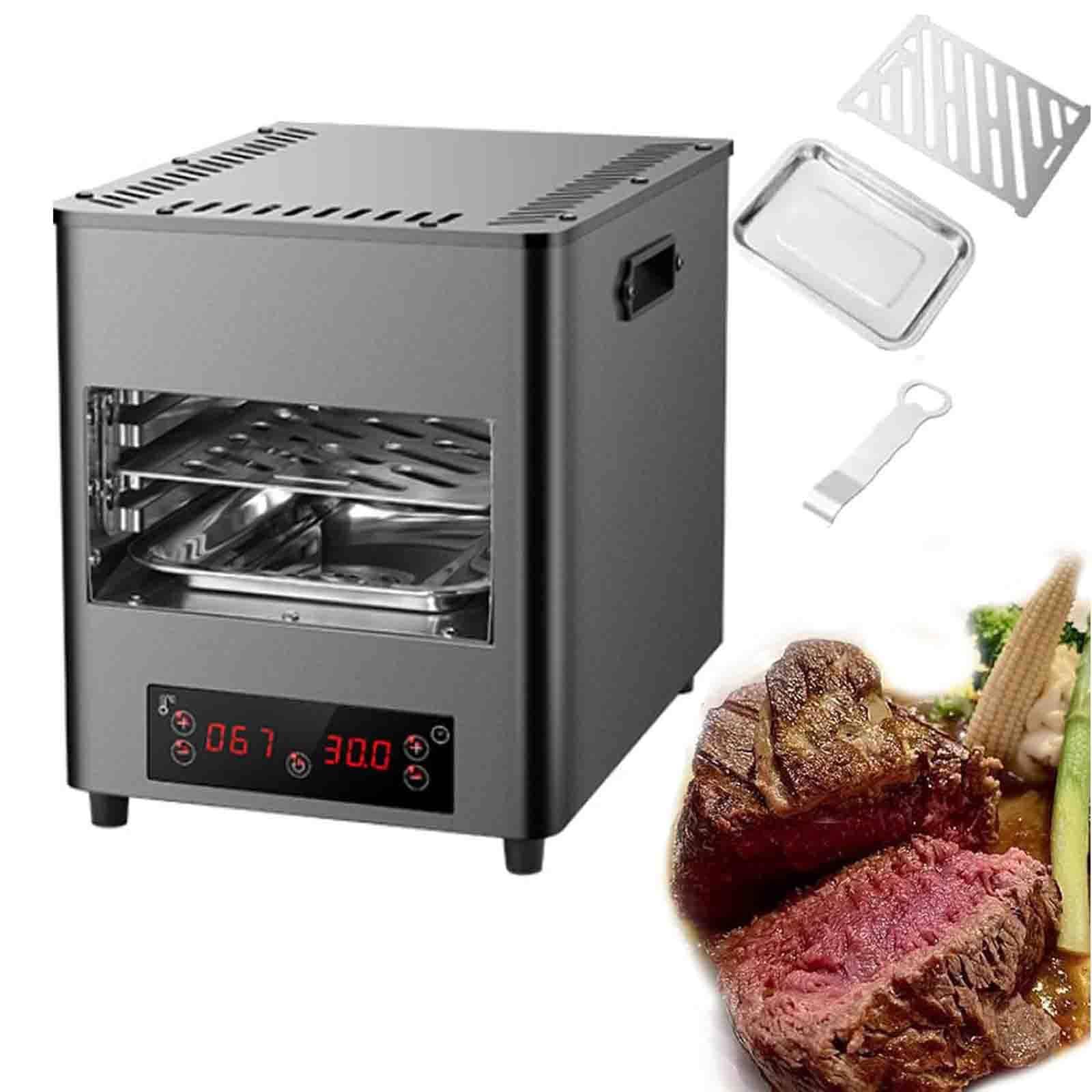 Ptatritious Multicolor 1700W/3400 W Electric Steak Broiler. Infrared Grill Steakhouse Grill Electric Steak Broiler, Temperature Adjustable For Cooking Steak, Lamb Chops, Chicken, Pizza A