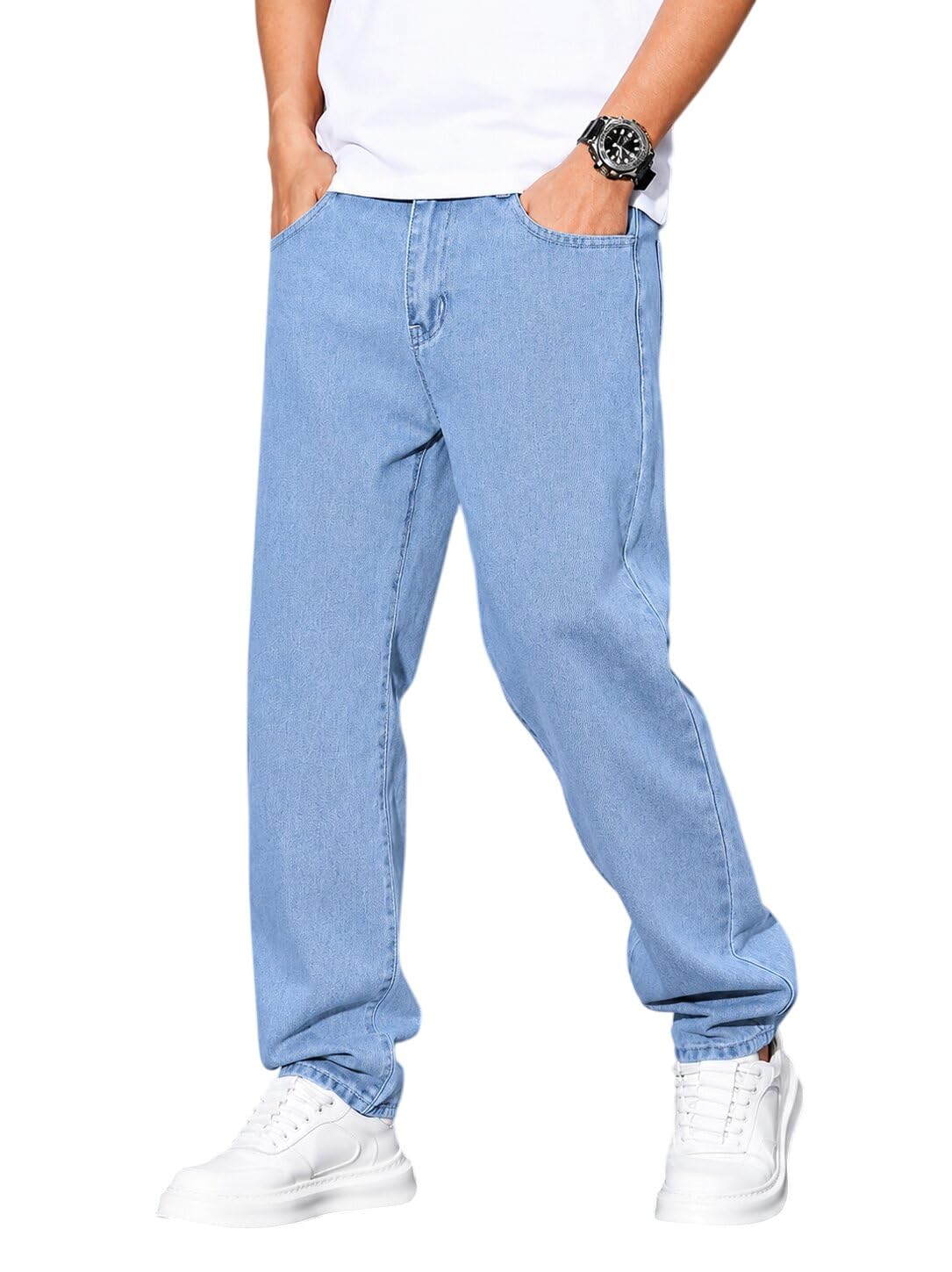 ragzo Relaxed Fit Mid Rise Jeans Pant for Men-picture-1