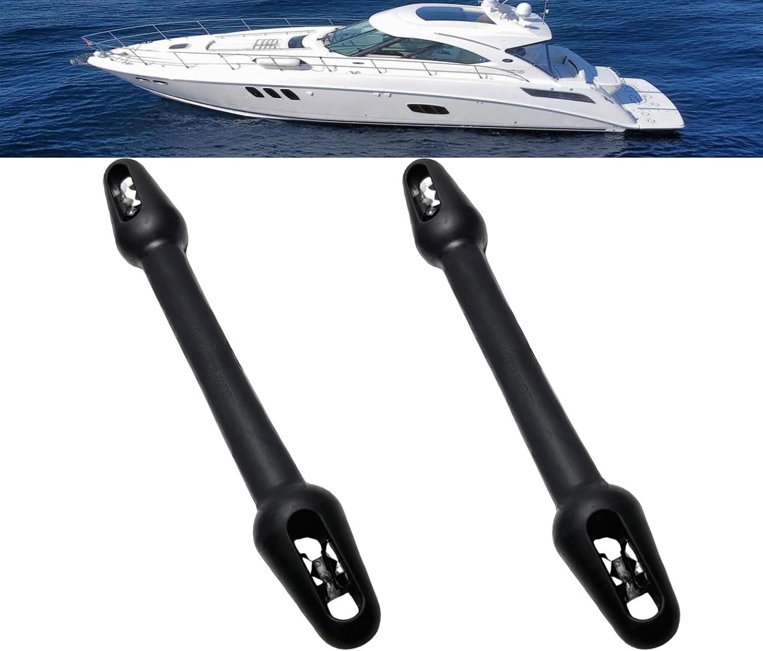 2 Pcs of Boat Mooring Snubber, for Mooring Lines at The Edge of A Dock,Dock Lines,Boat Rope,Suitable for Ropes 3/8in-7/16in (10-12mm),Reduces Stress On Dock Lines and Bollards.