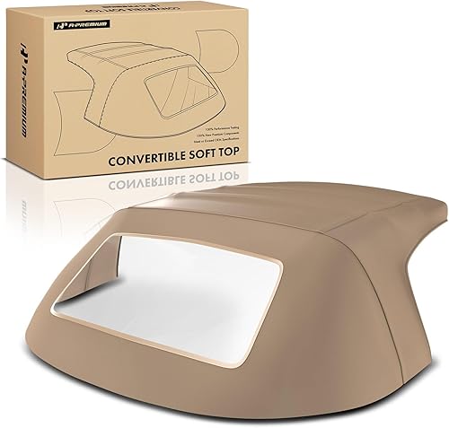 Miniatura 9 de A-Premium Tapa blanda convertible marrón con ventana de plástico compatible con Mazda Miata 1990-2005 Convertible MA14 MA1100339902
