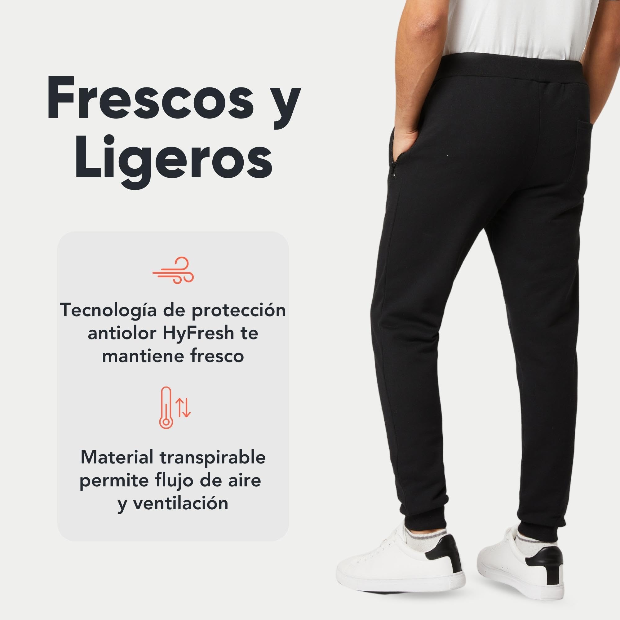 FM London Slim Fit Pantalones Deportivos para Hombre