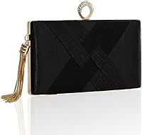 XINGSHUNFU Sparkly Diamond Tassel Clutch Purse for Women - Evening Crossbody Shoulder Bag Wedding Party Night Out