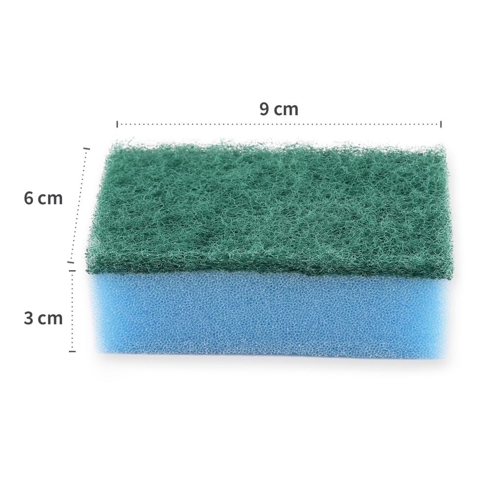500 Stück Hygoclean Topfreiniger Colour-Set | Schaumstoff/Hartvlies, mehrfarbig, L: 9cm, B: 6cm, H: 3cm, Putzschwamm, Waschschwamm, Topfreiniger