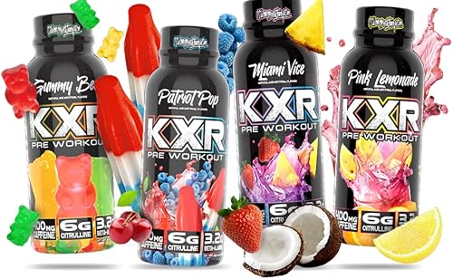 Miniatura 6 de VMI Sports KXR High Stimulant Pre-Workout Energy Ready to Beber 400 mg de cafeína, 0.16 oz de citrulina, 0.12 oz de beta-alanina  Delicioso -