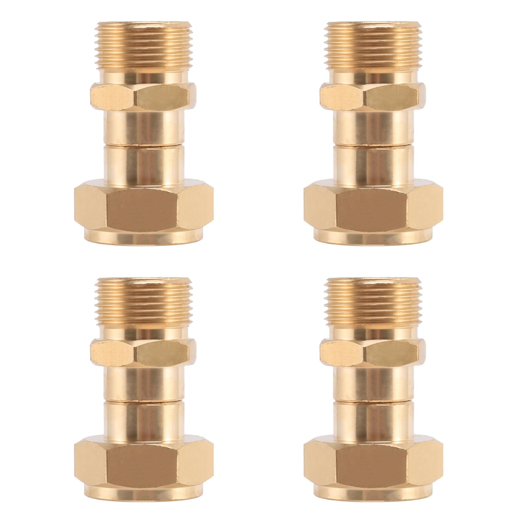 Jnchdghwa 4X Pressure Washer Swivel Joint, Kink Free to Hose Fitting, Anti Twist Metric M22 14mm Connection, 3000 Psi