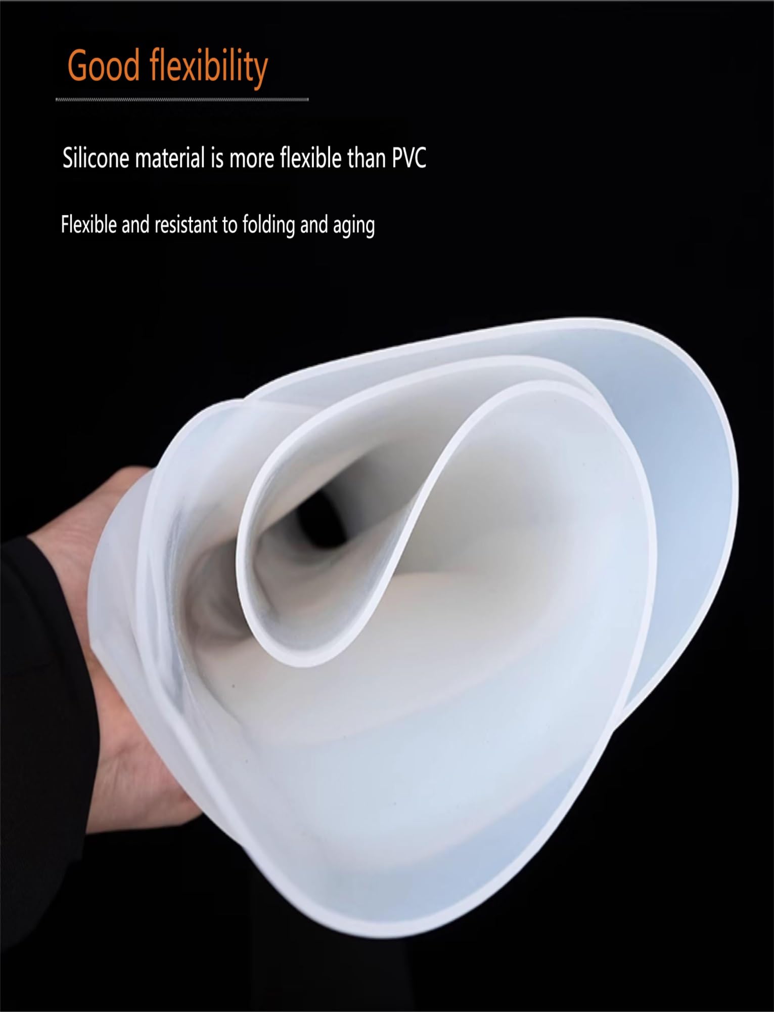 2 Stück Hochtemperatur-Silikon-Gummiplatten, Neopren-Küchenmatten, 500 x 500 mm, transparent, 0,5–10 mm Dicke, hitzebeständig, rutschfest, langlebig, Backmatte