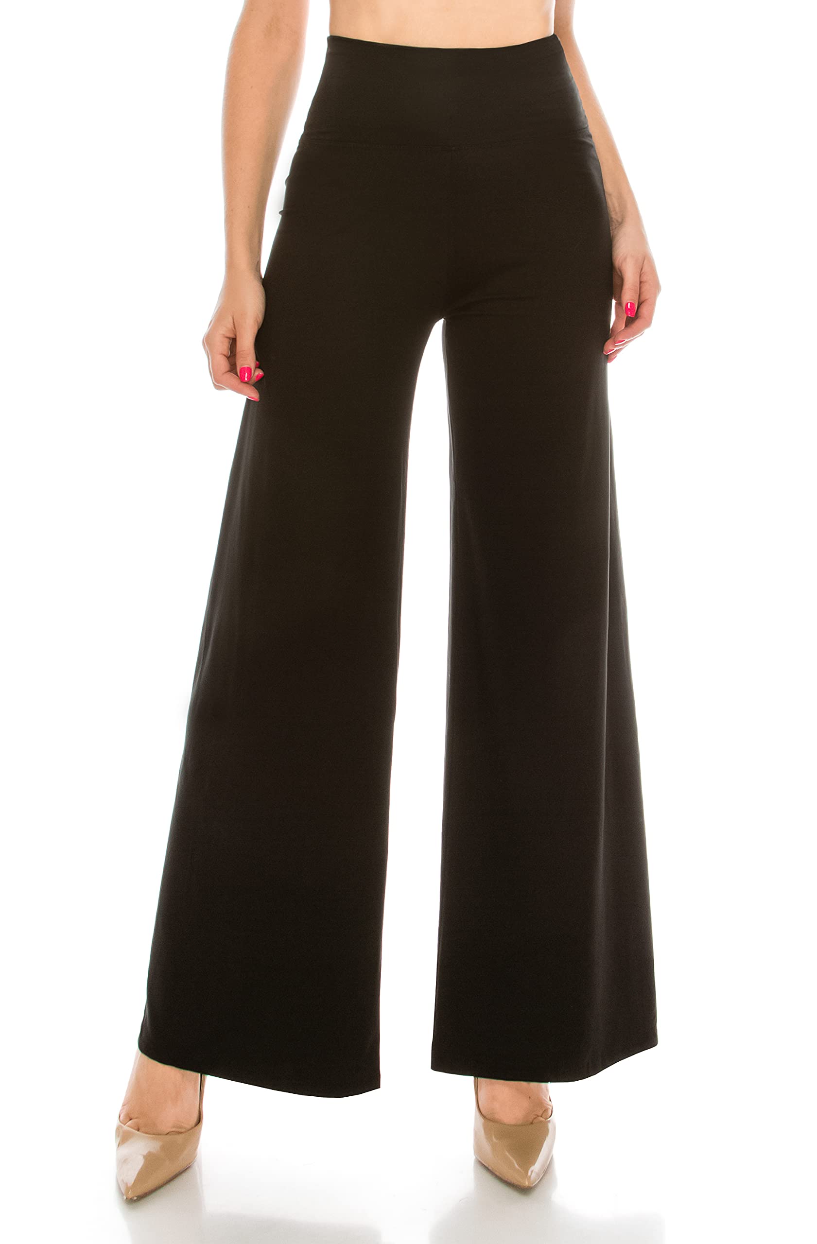 ALWAYS Palazzo Pants for Women - Casual Flowy Wide Leg Lounge Pants