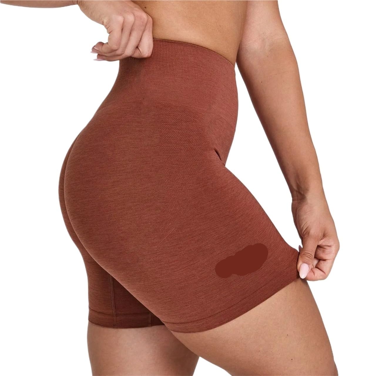 Short De Yoga Taille Haute Short de Sport Taille Haute for Le Yoga, Le Fitness et la Course à Pied(Purple,L)