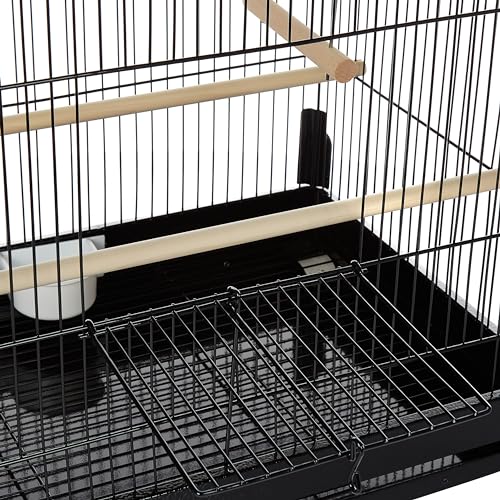 Image of Prevue Pet Products Lincoln Bird Cage, Black, 22 x 15 x 23 inches (110B)