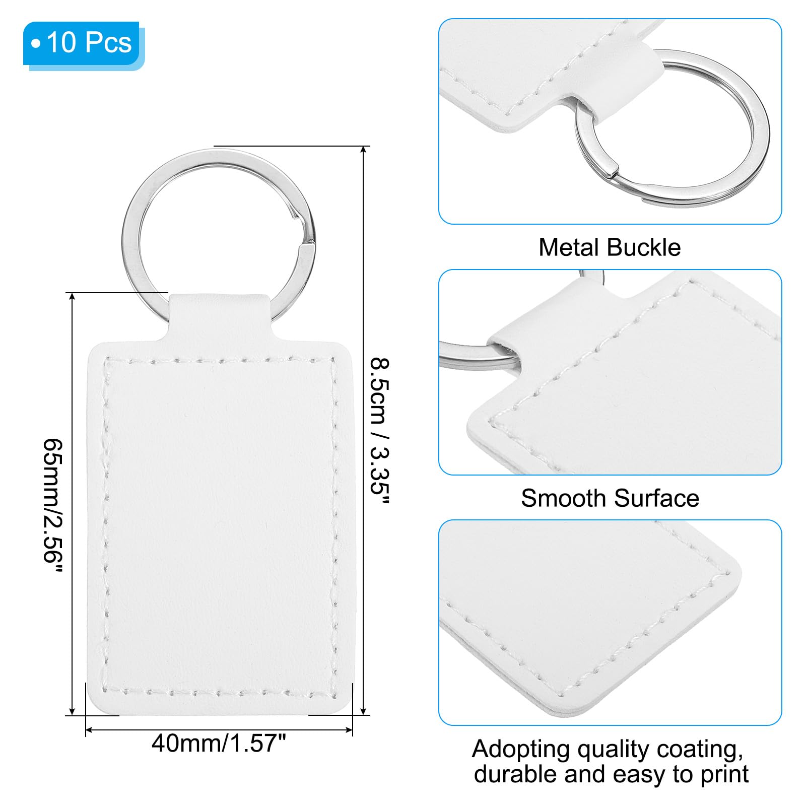 PATIKIL Leather Blank Keychains - Image 2