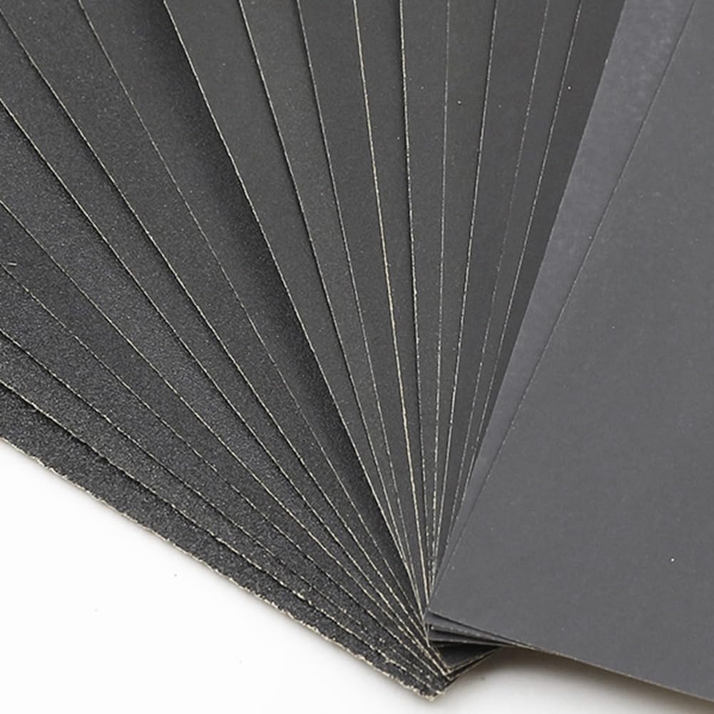 110 Pezzi di Carta Vetrata Grana 60-2200 Carta Vetrata Ad Acqua/Carta Abrasiva A Secco Strumenti Abrasivi 9x11 Pollici (230x280 Mm)