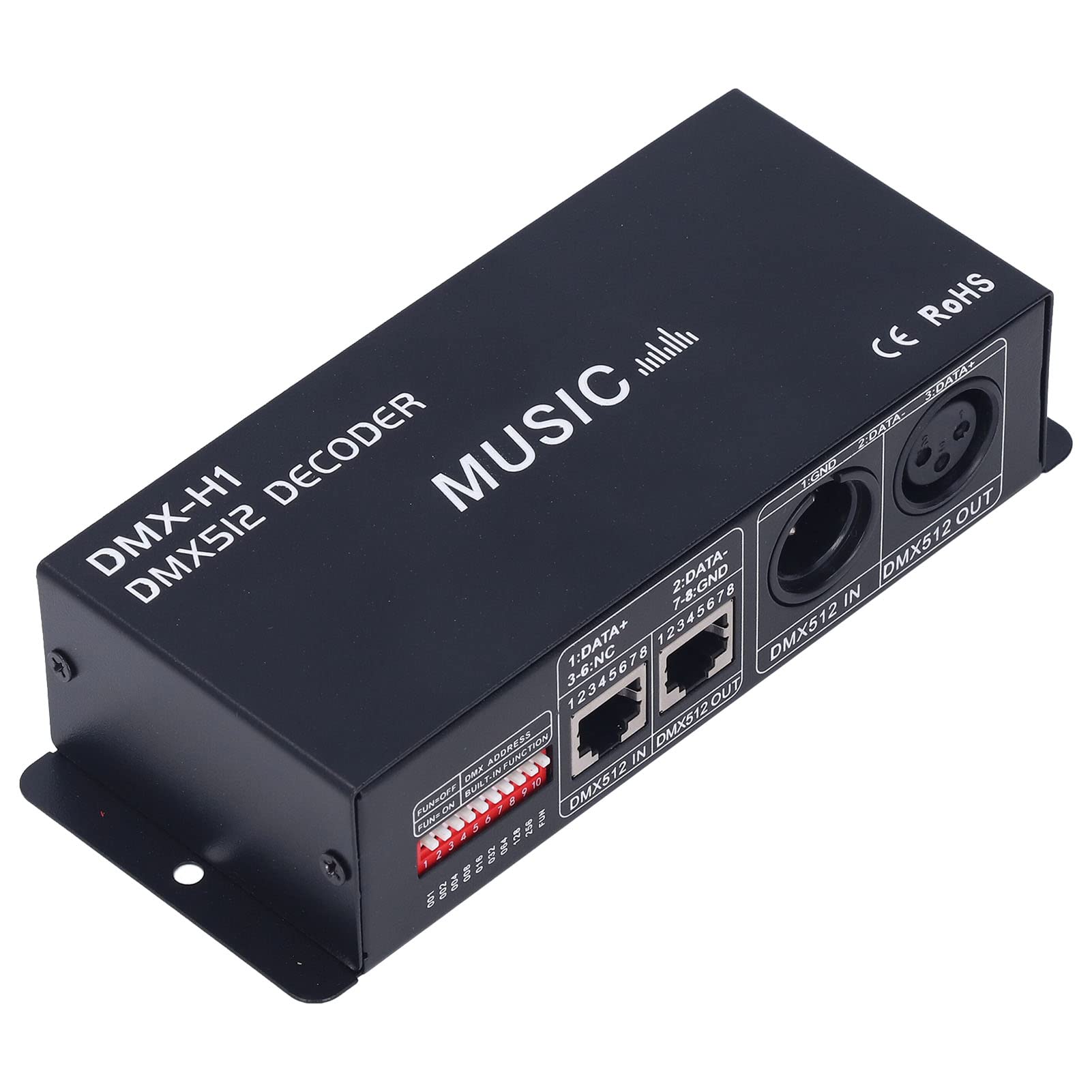 Decoder LED RGB 3 Canali 12V-24V 8A con Dimmerazione PWM per Illuminazione Casa Bar Hotel Ristorante