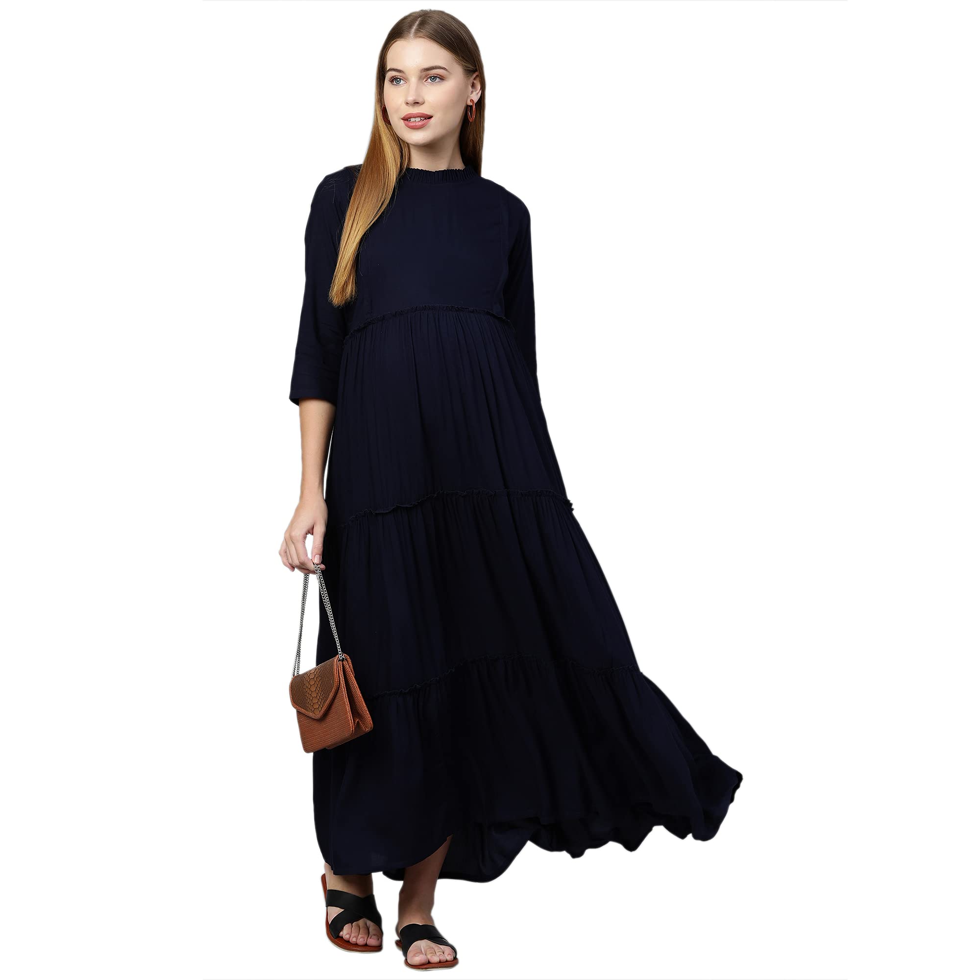 Women's Fit And Flare Knee Length Dress