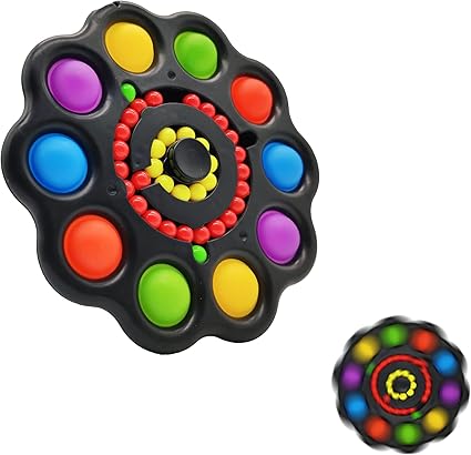 Amazon Com Depointer Flower Fidget Toy Bubble Magic Dish Toys Sensory Simple Dimple Fidget Toy For Kids Adults Anxiety Autism Toy Black 5 3 Inchx5 3 Inch Toys Games