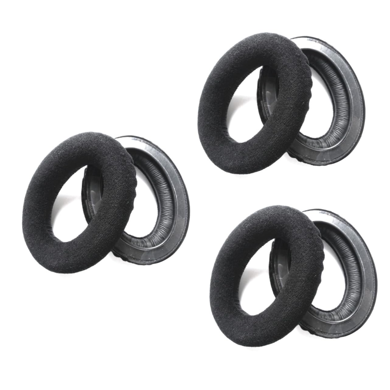 PartyKindom 3piezas Almohadillas De Repuesto para Auriculares Almohadillas Negras Cómodas y Duraderas Mejora El Rendimiento De Graves