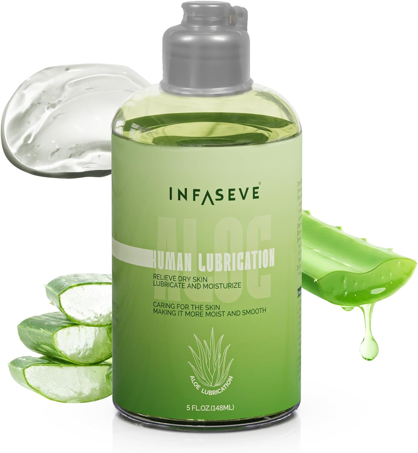 Water Based Personal Lubricant with Aloe Vera, Long-Lasting Sex Lube, Vaginal & Anal Lube product image